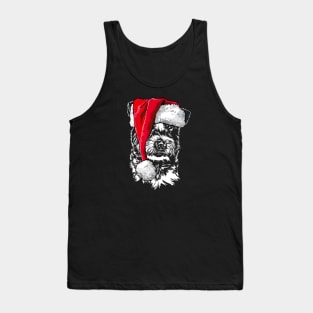 Funny Jack Russell Terrier Santa Christmas dog mom Tank Top